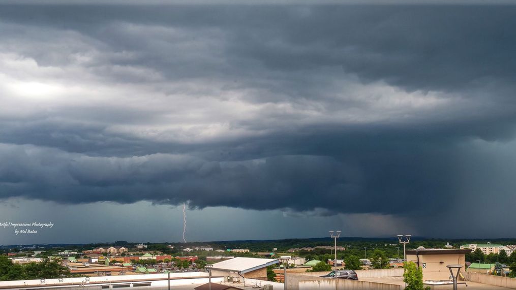 Thunderstorms and lightning over Loudoun County, Va. on July 14, 2023. (Melvin Bates/Chime In)