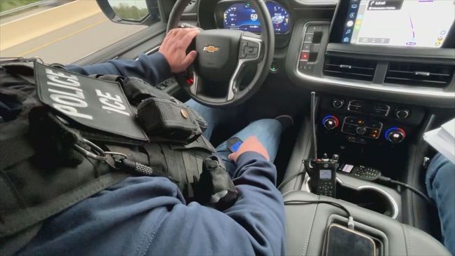 ICE Enforcement and Removal Operations (ERO) Washington, D.C. Field Office agents in northern Virginia in April 2025. (7News)
