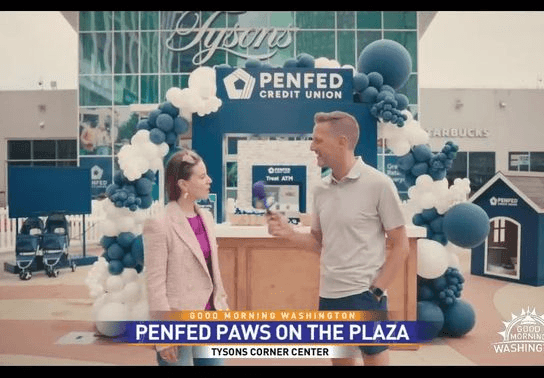Image for story: Paws on the PenFed Plaza